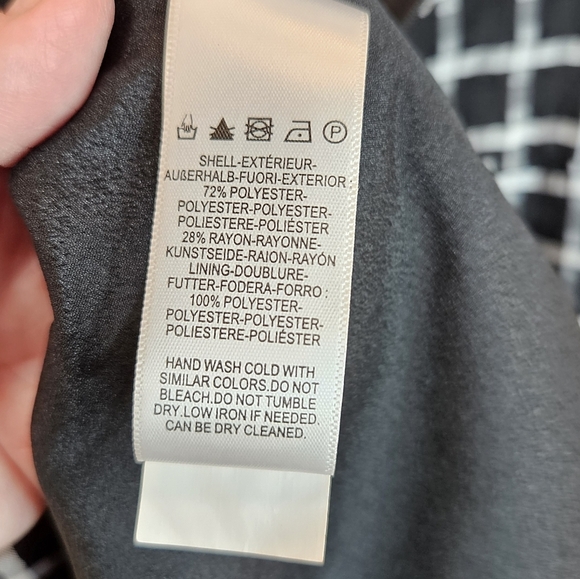 Dress The Population Women's Shaireen Black & White Check Sheath Dress Sz XXS - Picture 13 of 14